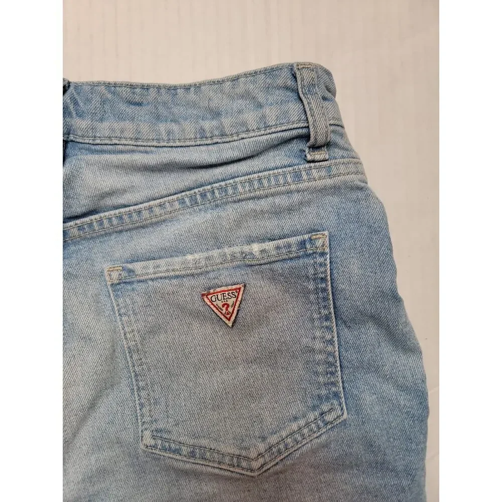 Guess Denim Shorts Womens Size 27 Cut-off High Rise Fray Distressed